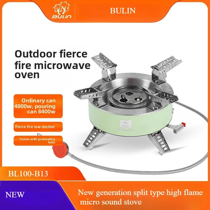 BULIN nouveau poêle extérieur Portable Plateau Camping cuiseur coupe-vent Cassette poêle équipement de cuisson eau chaudière poêle