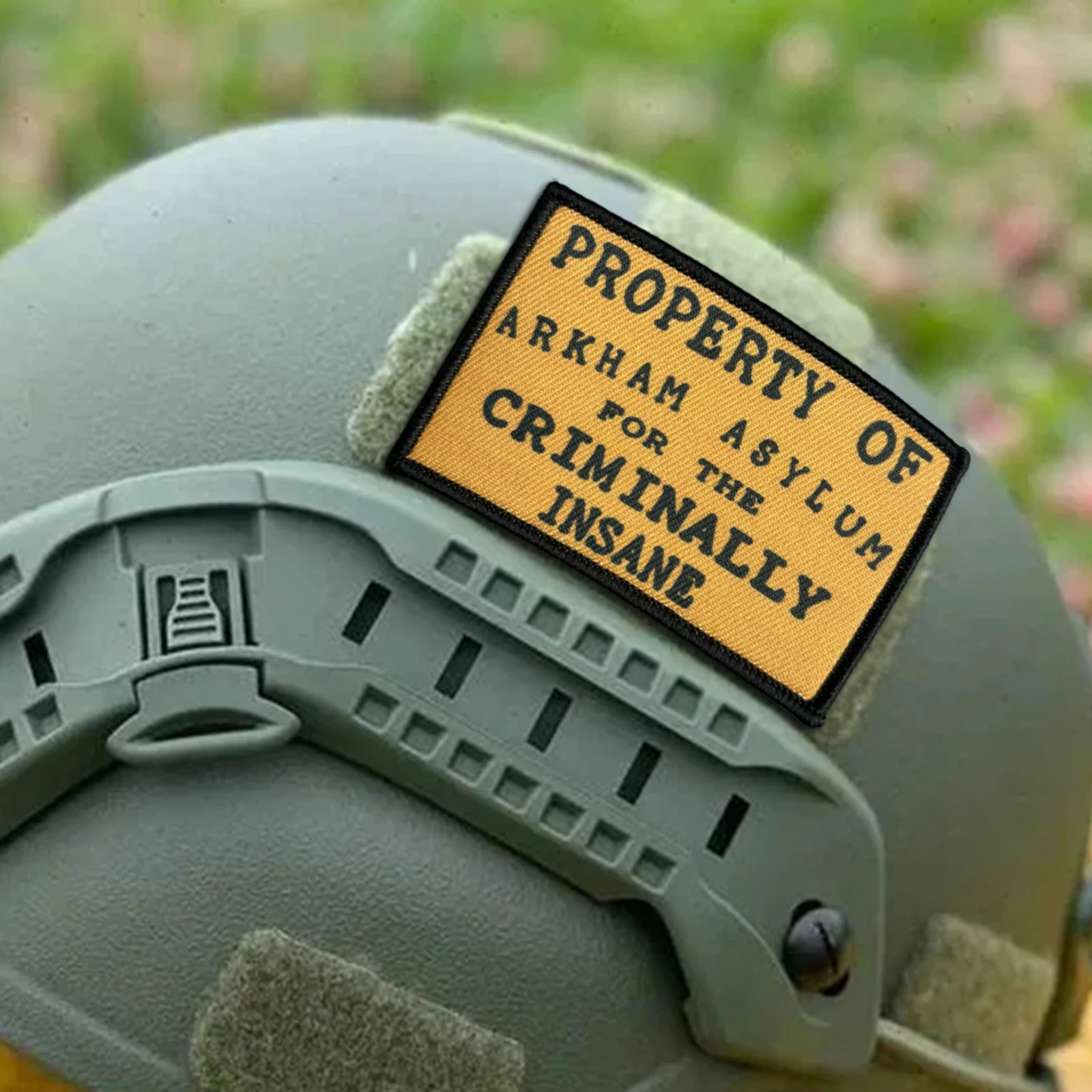 ملكية Arkham Asylum التصحيح التكتيكي مضحك هوك وحلقة شعار العسكرية المعنويات شارة القتالية شارة الظهر ملصقات