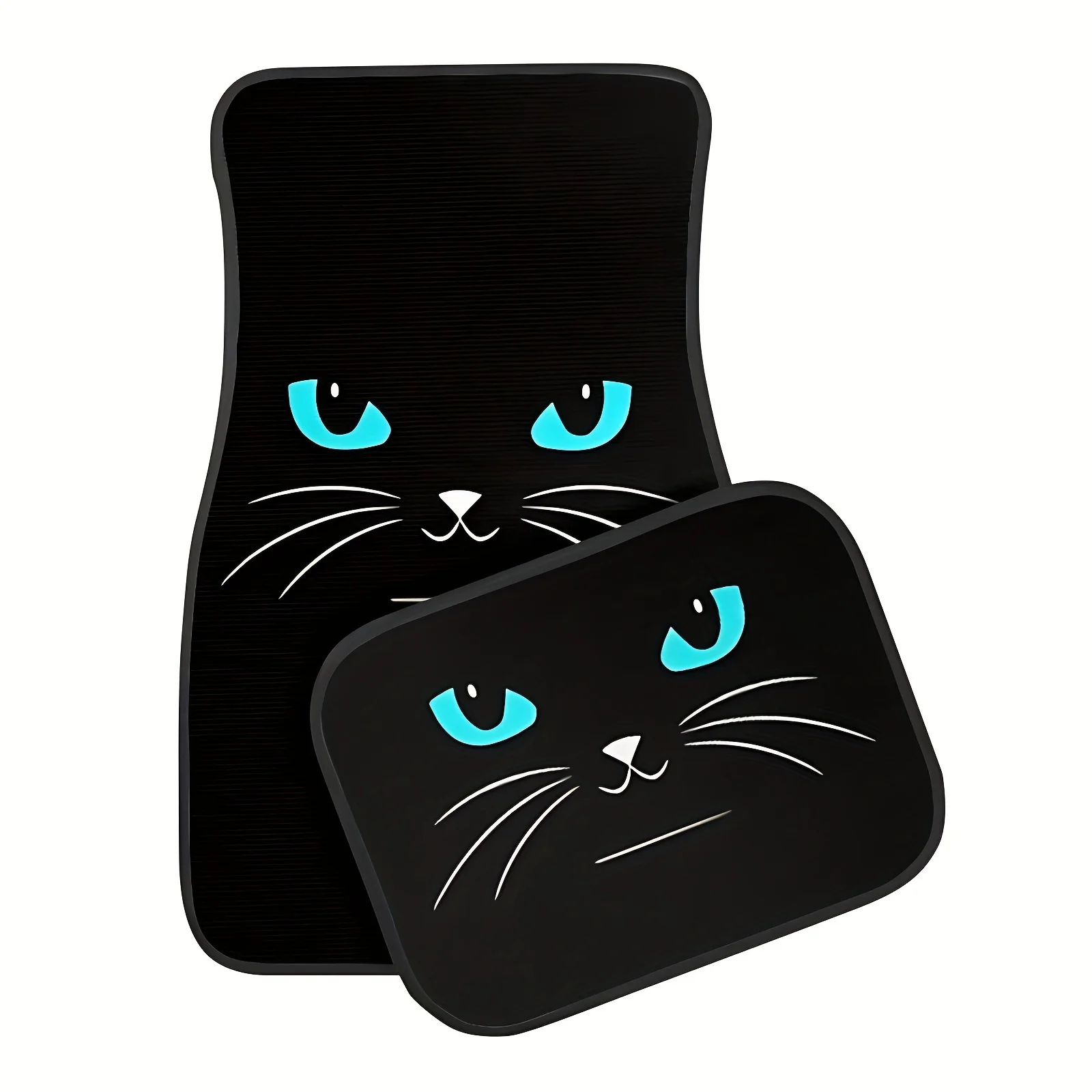 

4pcs Cat Themed Car Foot Mats - For Cars, SUVs And Trucks, All-Weather Polyester, Car Interior Accessories, Perfect Gifts For Ch