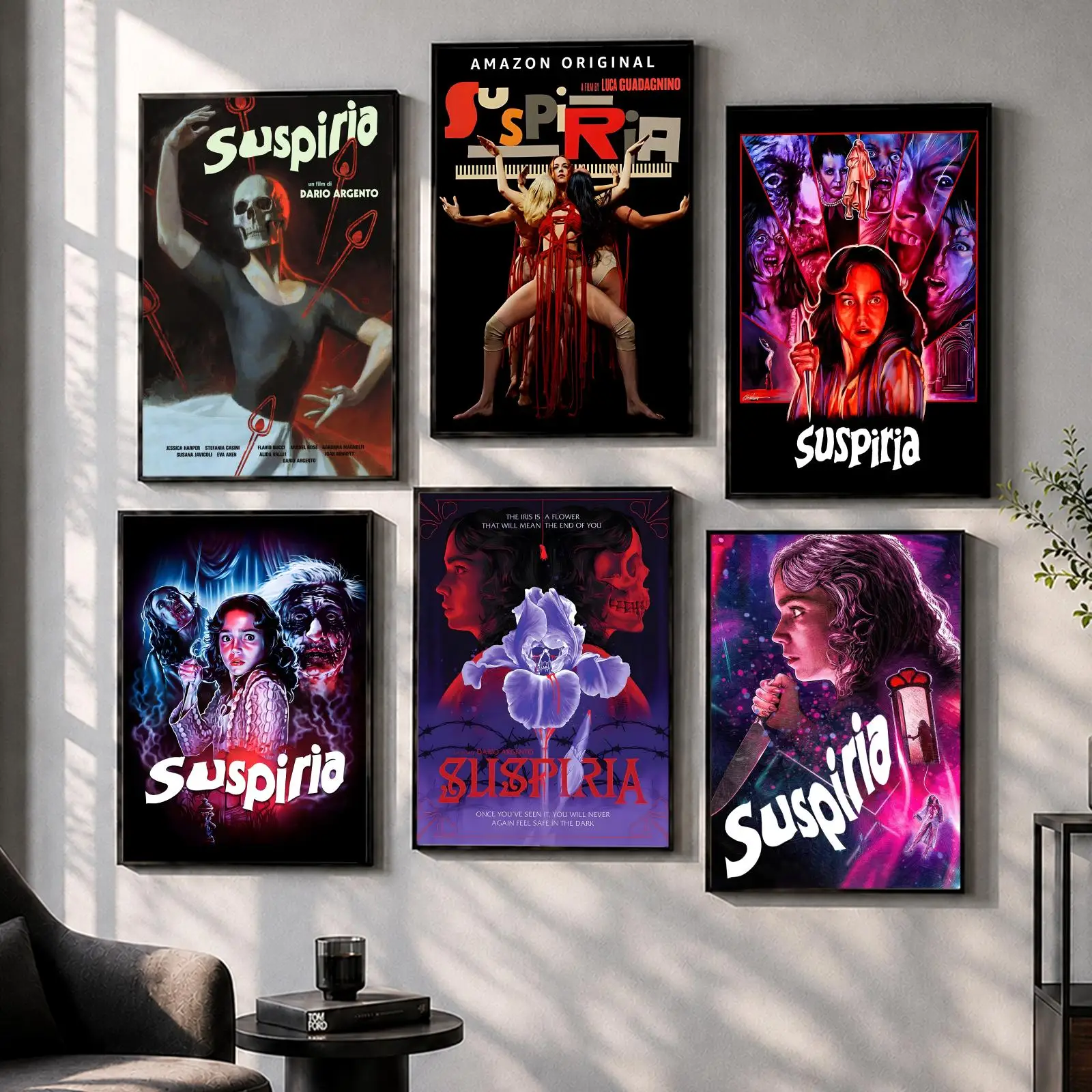 Horror Movie S-Suspiria Poster Decorative Wall Sticker Mural Photo Print for Bedroom Living Room Hallway Home Decor Gift