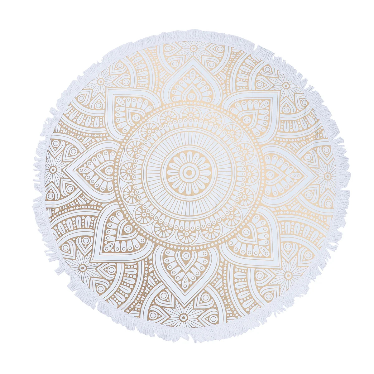 

Mandala Round Beach Towel Bath Tapestry Picnic Blanket Bohemia Wall Hanging Table Cloth Fiber Mat