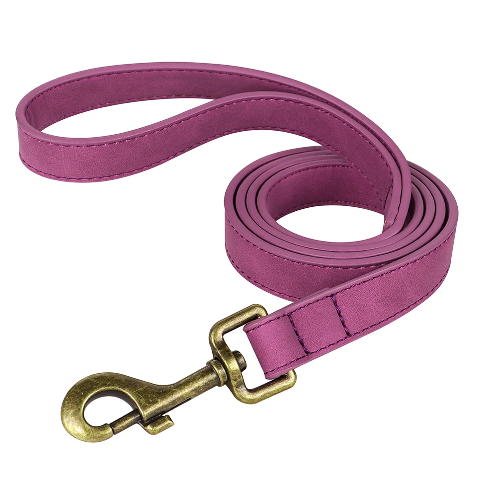 Personal isierte Hunde halsband Leine Set maßge schneiderte Hunde halsband Walking Blei Seil Leder Haustier Halsbänder für kleine mittelgroße Hunde Mops – Detail 38
