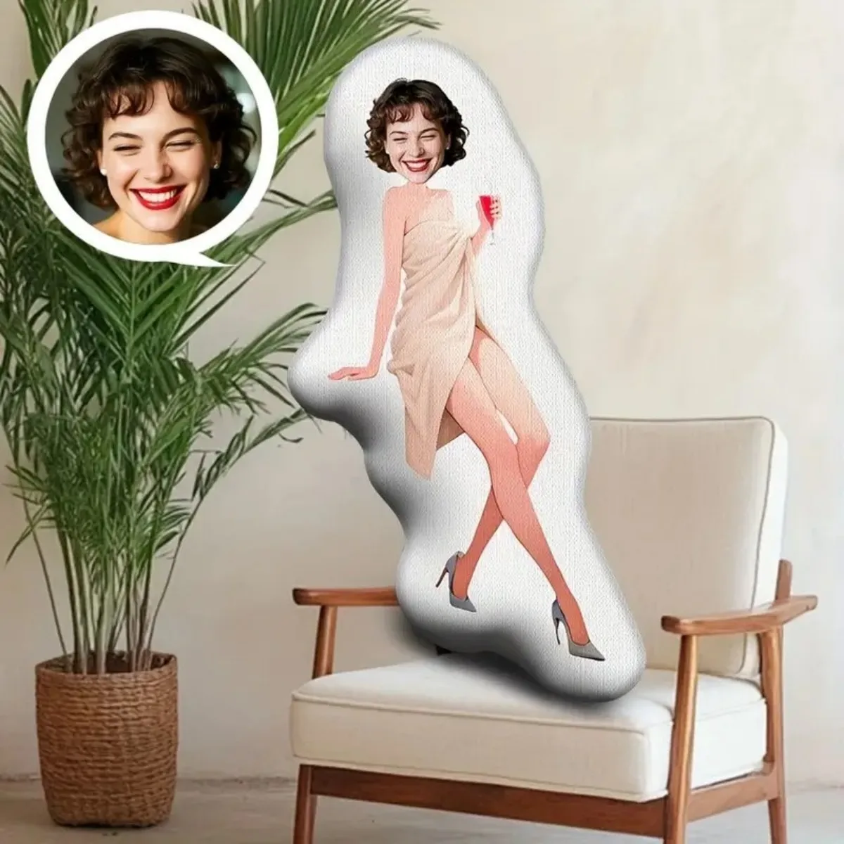 

Персонализированная домашняя плюшевая подушка для фотосессии - индивидуальный подарок в форме лица с фотографией, забавным и интересным подарком