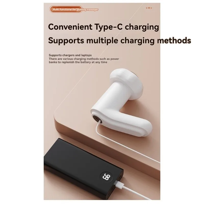 

AB43-Портативный электрический массажер для тела с 6 головками — многофункциональный редуктор жира для домашнего использования, низкий уровень шума