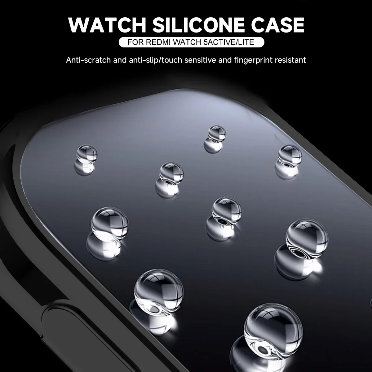 جراب + حزام سيليكون لساعة Xiaomi Redmi Watch 5 active/5 Lite غطاء كامل واقي شاشة من مادة TPU غلاف ناعم وحزام رياضي قابل للتنفس