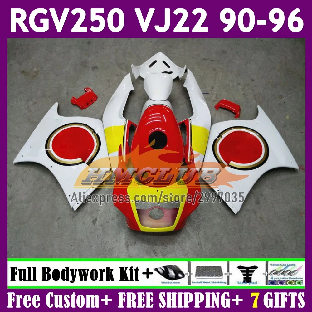 VJ22 For SUZUKI SAPC RGV250 59No.27 white stock RGV-250 1990 1991 1992 1993 1994 1995 1996 RGV 250 90 91 92 93 94 95 96 Fairing