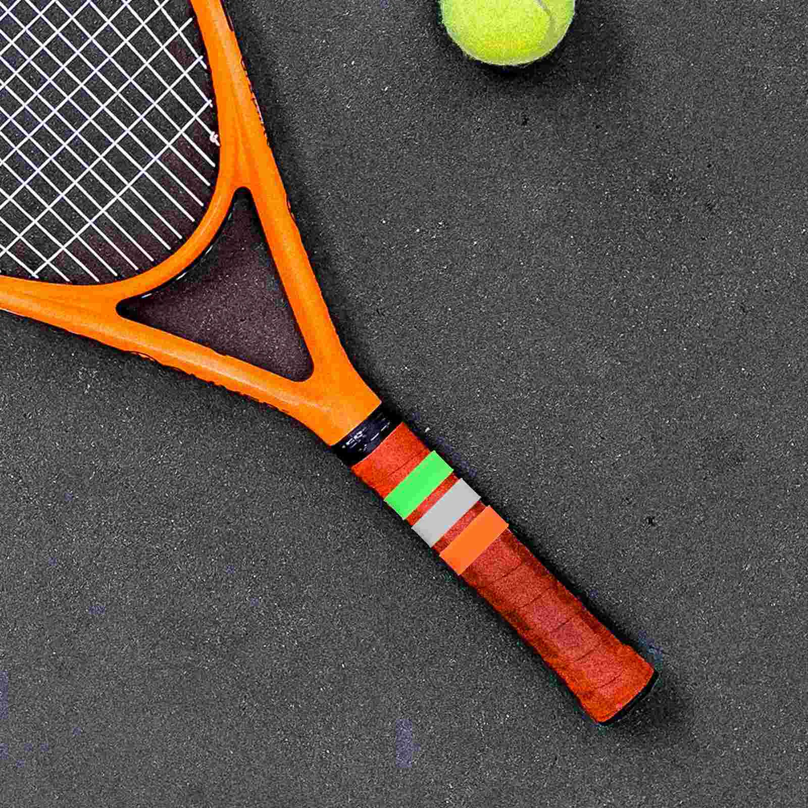 8 Pcs Tennis Rackets Anti-slip Ring Reusable Non-skid Grips Supplies Silicone Rings Band Overgrip Protectors