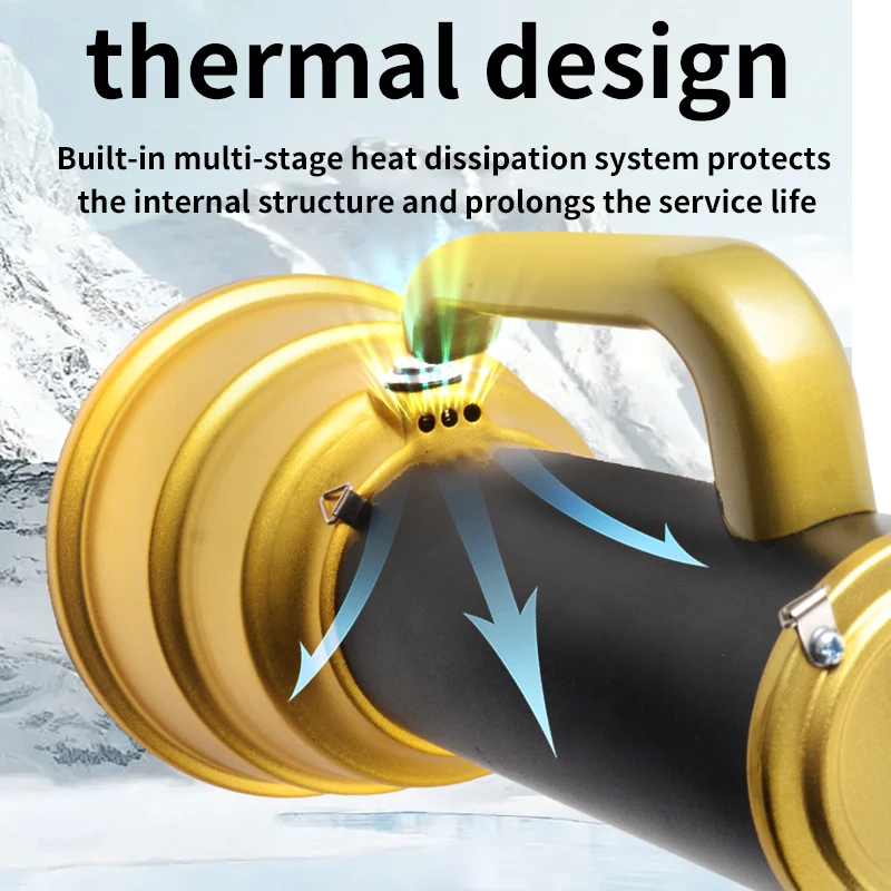 Strong light flashlight long-range ultra-bright outdoor multi-function searchlight portable rechargeable light