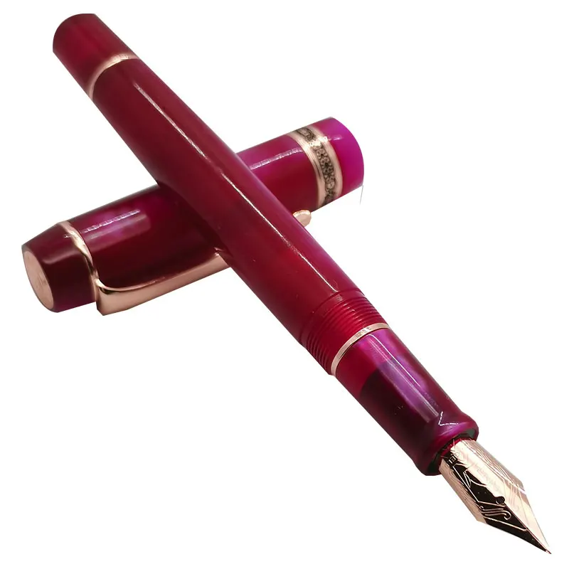 

NEW Color Kaigelu 316 Fountain Pen EF F M Nib Carmine Beautiful Floral Type Office Business Model Ink Pen To Write Gift