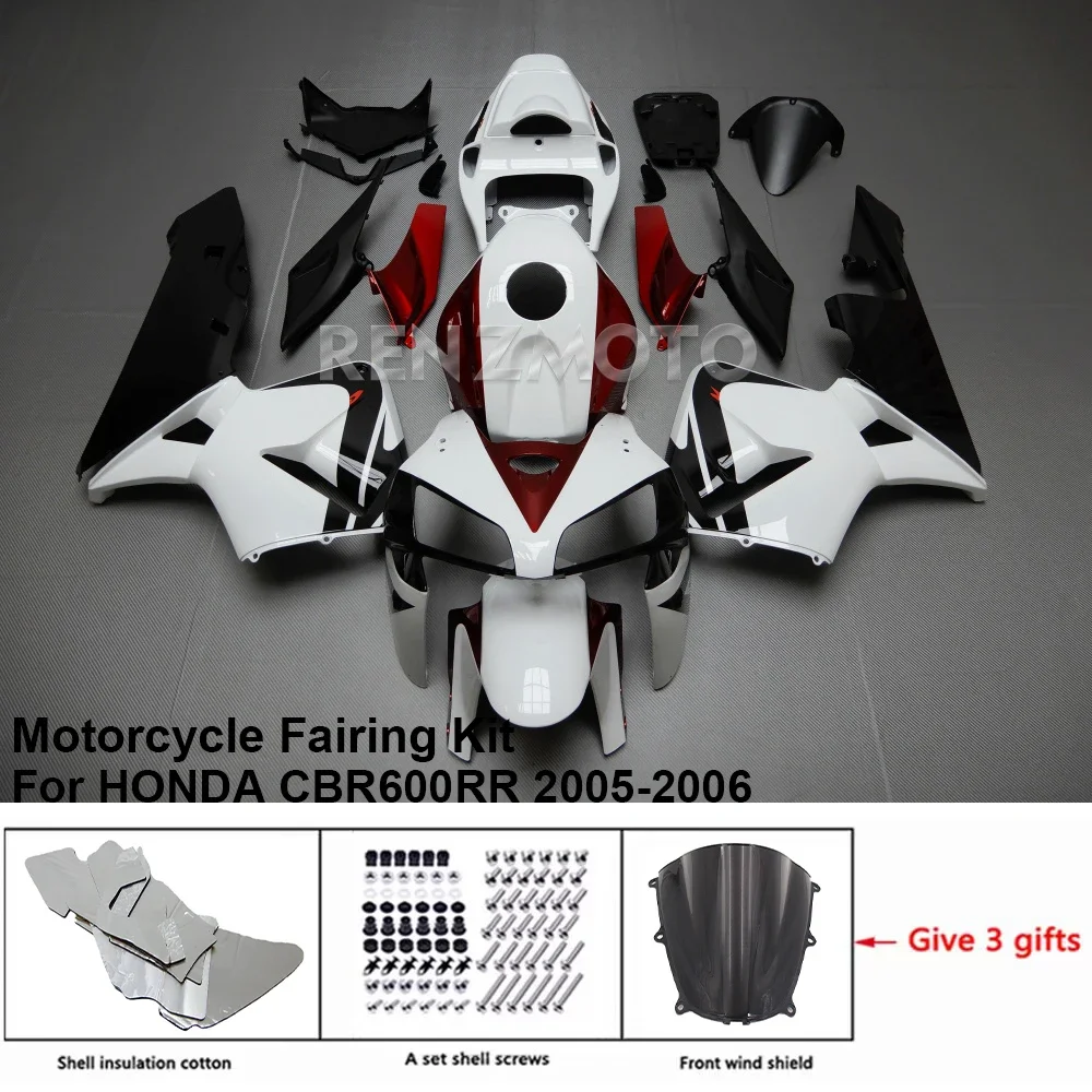 Motorcycle Fairing Injection Bodywork Set Decorative Body Kit Plastic For HONDA CBR600RR CBR600 CBR 600 RR 2005 2006 Accessories