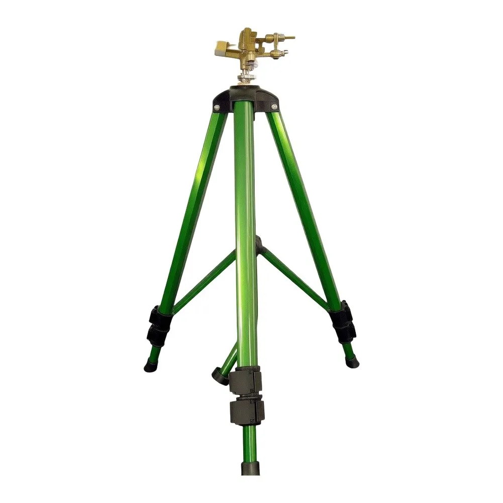 for Adjustable height aluminum alloy garden sprinkler with 360 degree rotating tripod base for garden use for Adjustable