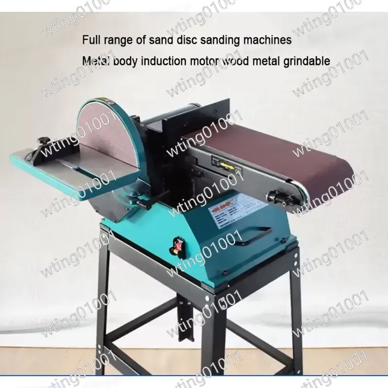 for Small Desktop Sandpaper Sharpener Sand Disc Sanding Belt Machine Woodworking Grinder Industrial Grade Polishing Machine
