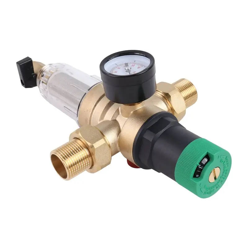 Top Sale Backwash Filter With Pressure Regulator And Pressure Gauge, 3/4 Inch House Connection, Reusable Pressure Regulator