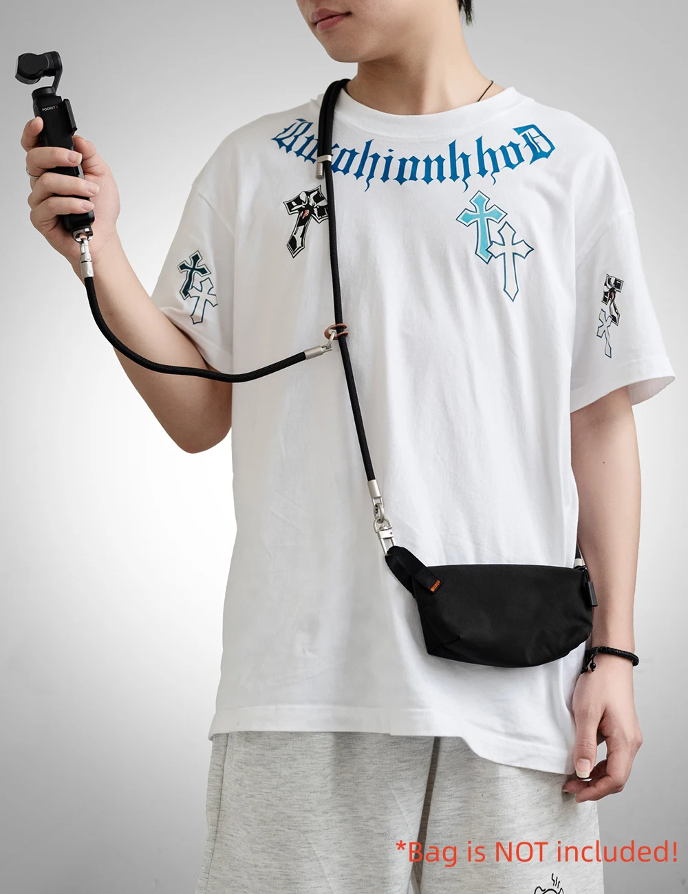 Verstellbares Cross-Body-Sling-Halsband für DJI Osmo Pocket 4P 4 3 Handheld-Gimbal, Anti-Fall-Kamera-Schultergurt-Zubehör – Detail 3