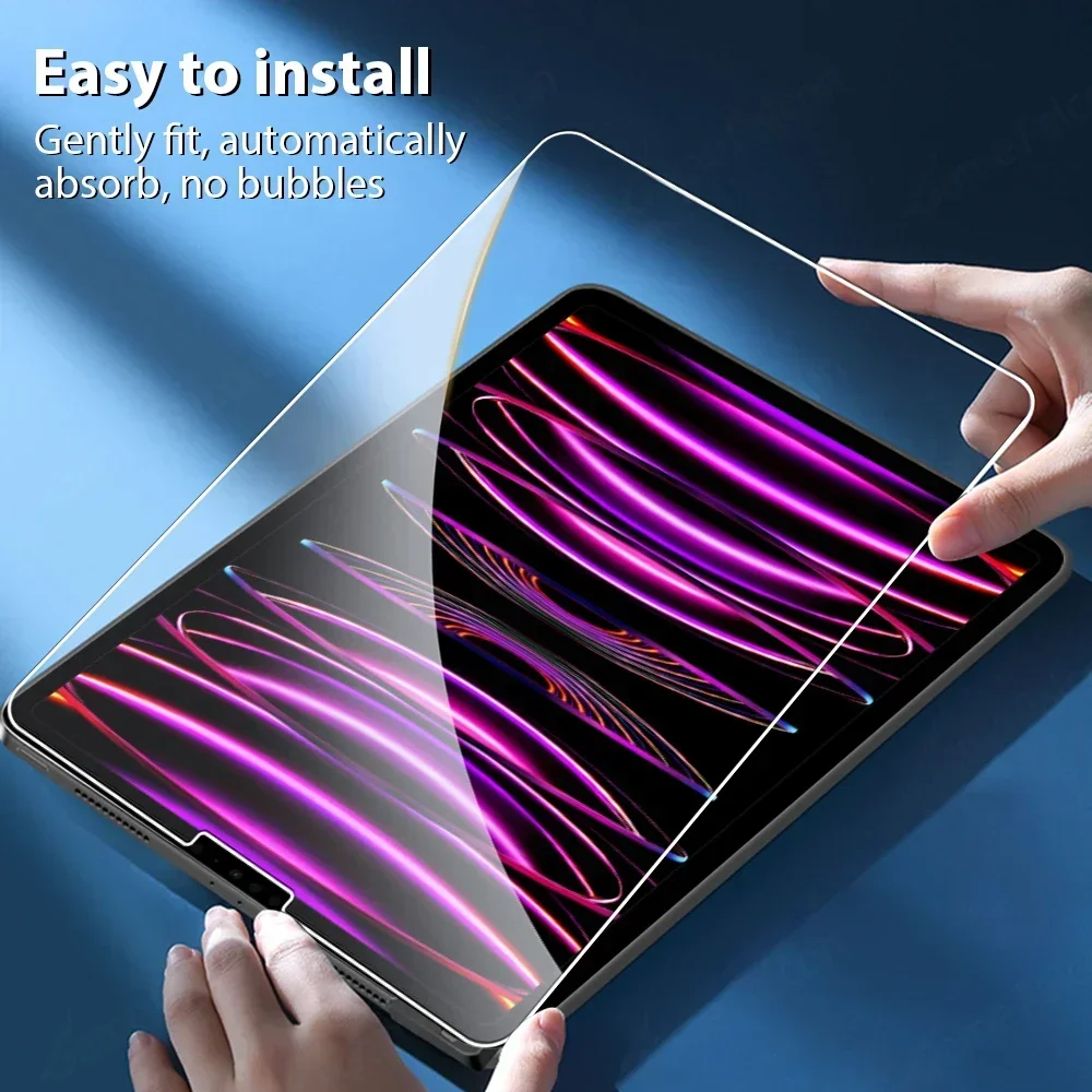 2PCS Screen Protector Case for IPad Pro 13 12.9 11 6th A16 M4 M2 2024 Air 5 4 3 2 1 9 9th 10 10th Gen Mini 6 10.9 10.2 9.7 Cover