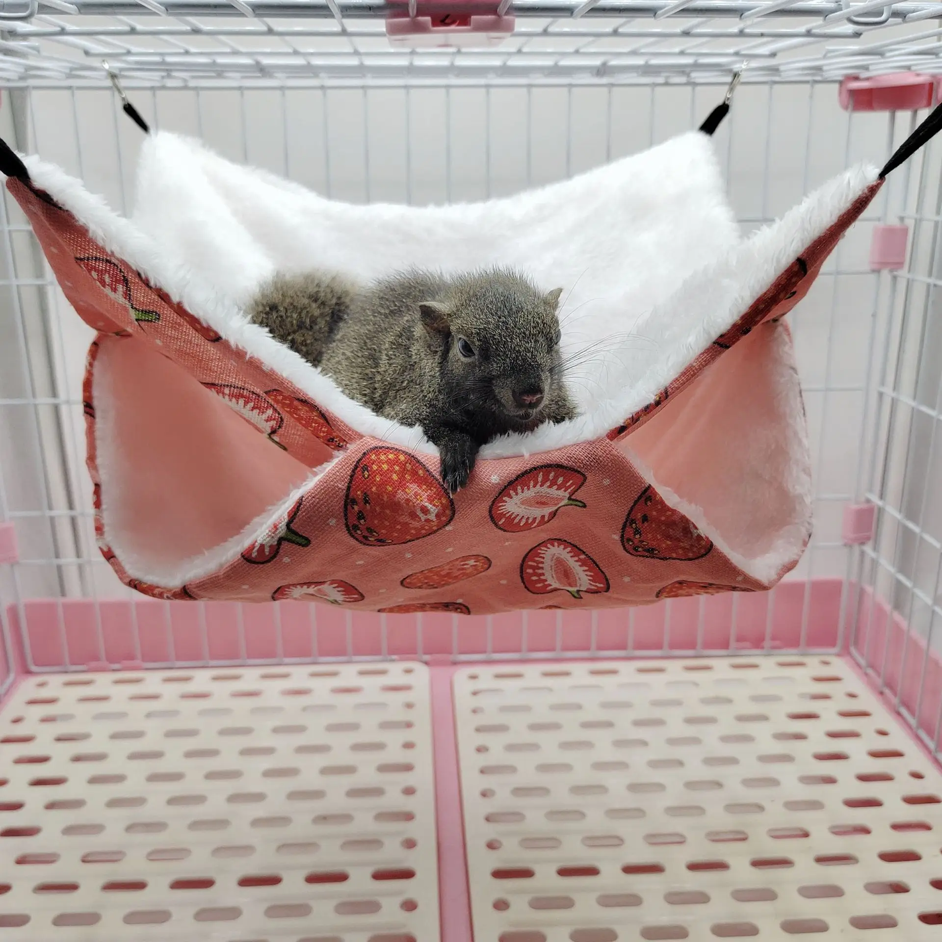 Honey bag shrew warm double layer sandwich hammock small pet hammock hanging squirrel sleeping bag pet supplies hammock Rabbit