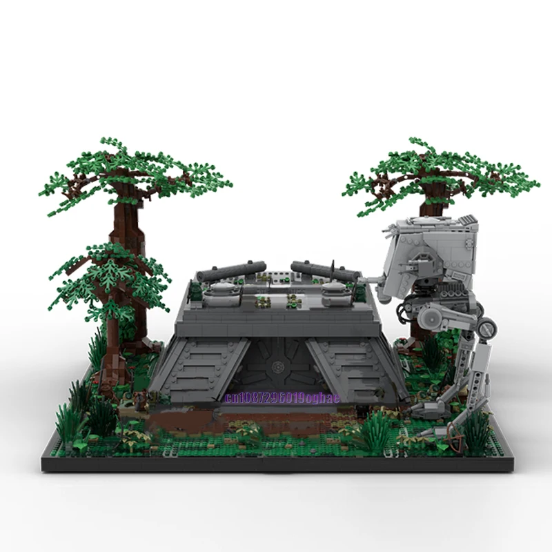 5770PCS Famous star Movie MOC modular Endor Battle Imperial bunker of shield generator model DIY creative ideas Toy Gift blocks