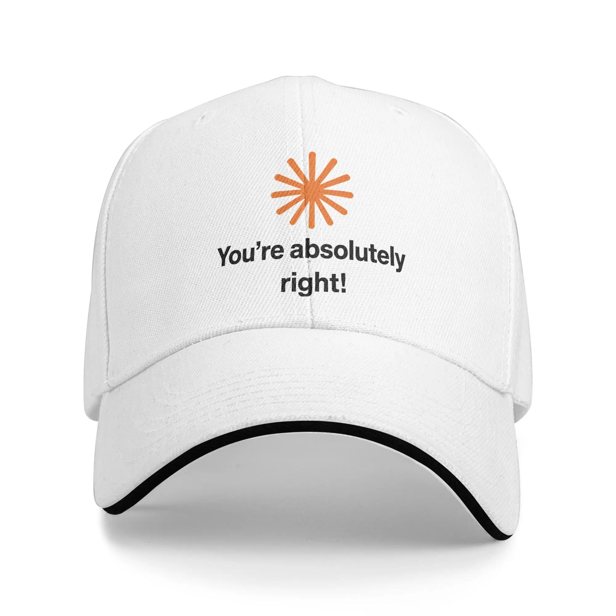 Summer Baseball Caps Claude Code You're Absolutely Right  Wear For Men Women Golf Hat Classic  Snapback Hat Adjustable Fit
