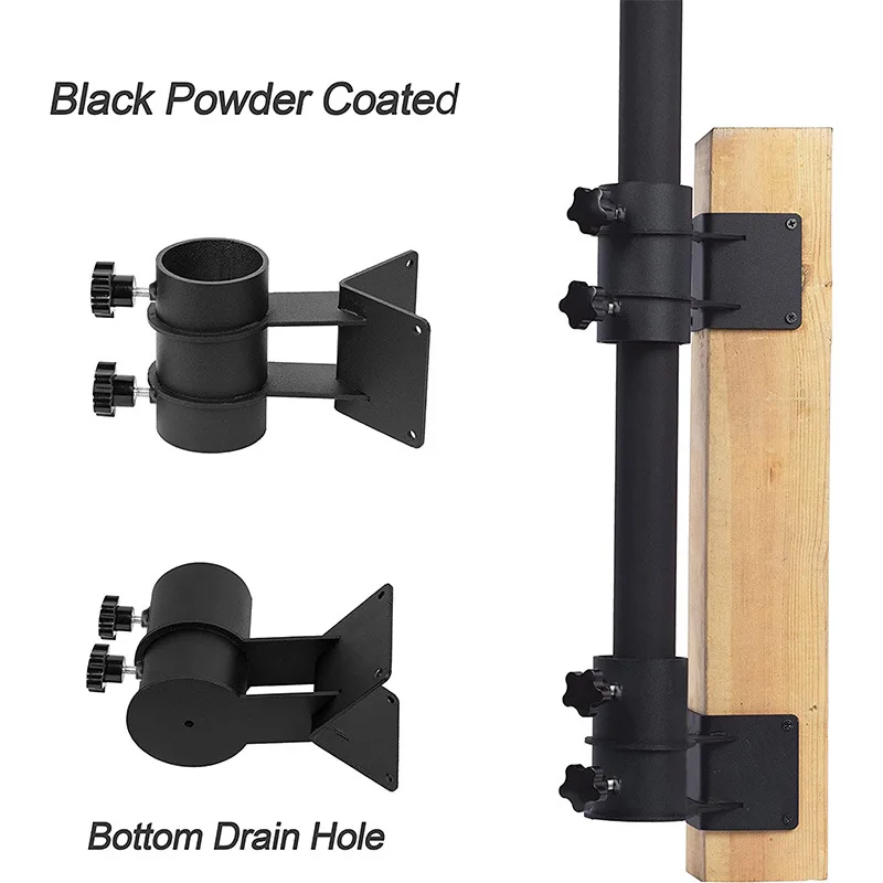  Base and Bracket for Deck Railing、Balcony Or Outdoor Courtyard Sunshade Fixed Holder Umbrella Clip