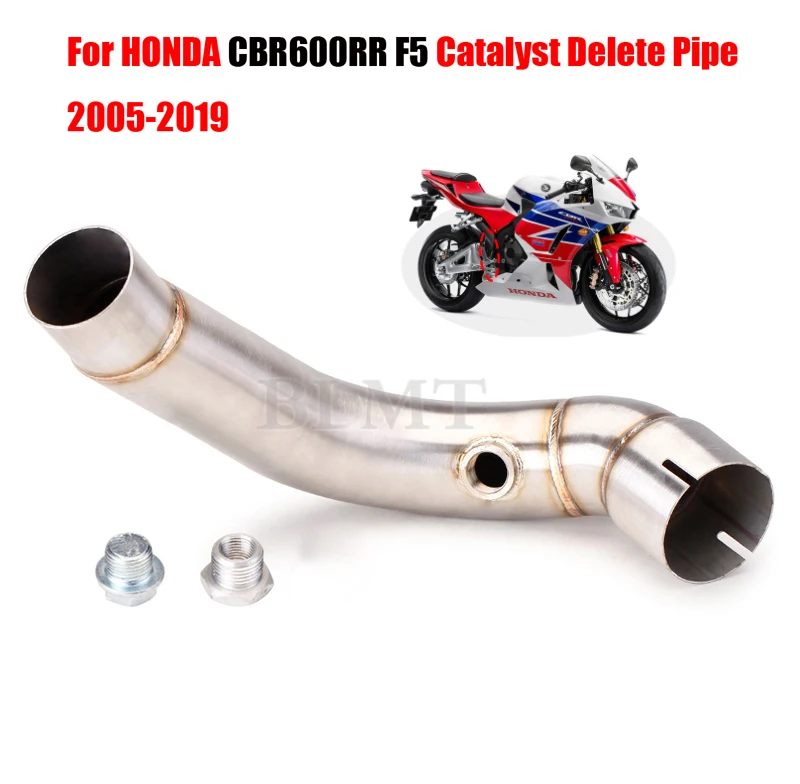 

For CBR600RR F5 2007-2019 Years Slip on Motorcycle Exhaust Front Middle Link pipe Stainless Steel Muffler Modified Moto Escape