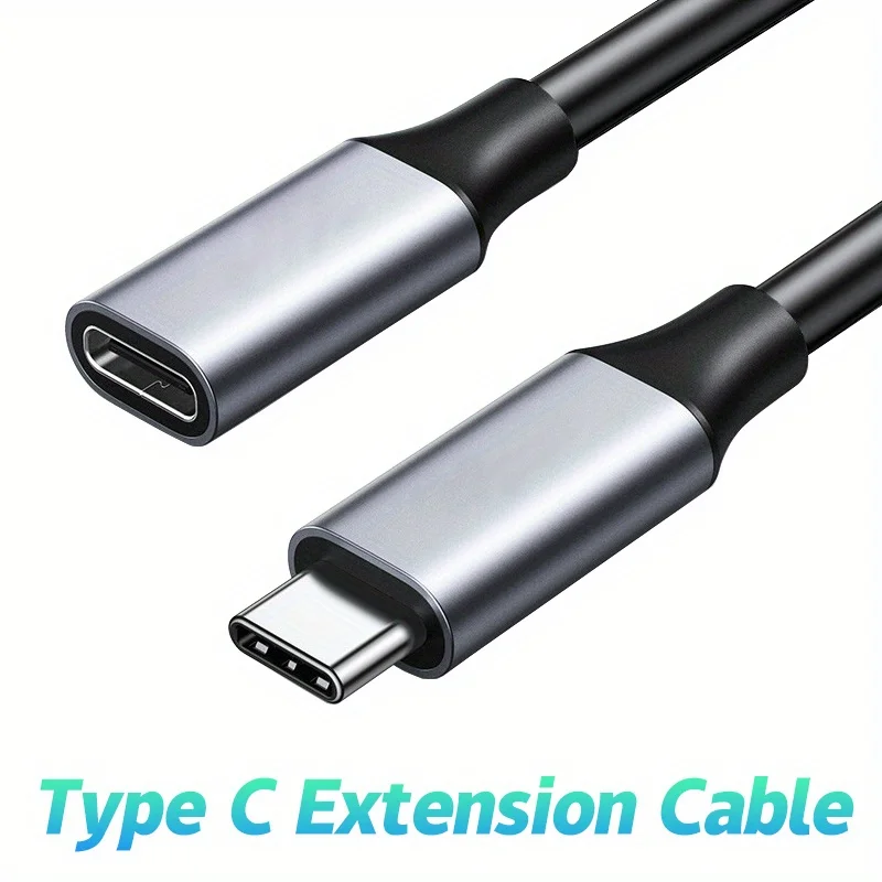 USB C Type C Extension 4K 60HZ Male to Female Cable USB 3.1 High Speed Data Extender Cord For Macbook Laptop