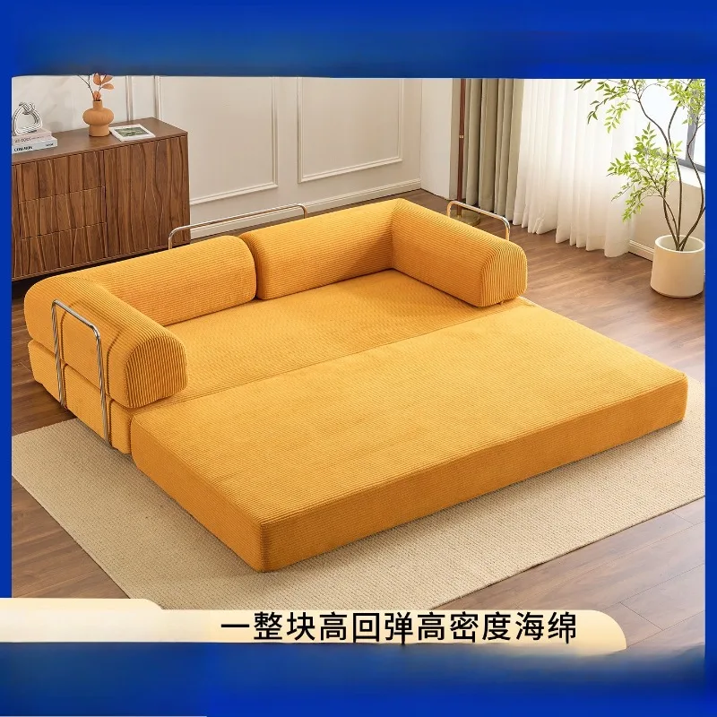 

Folding sofa bed integrated dual-purpose living room double sofa rental house