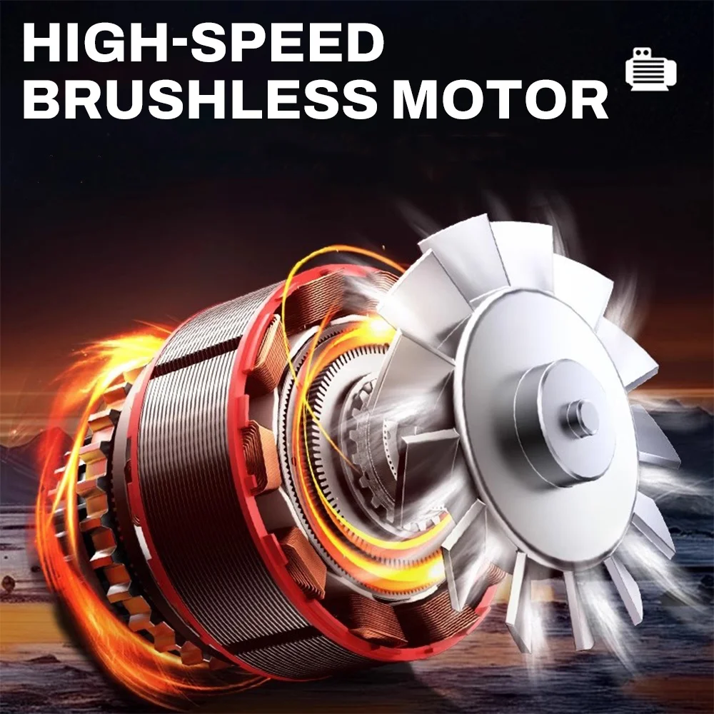 Ventilador Turbo Jet de 10000mAh, soplador Turbo Jet ajustable de 4 velocidades, soplador de aire potente de 990000RPM, ventilador Turbo sin escobillas de 60 m/s, eliminación de polvo
