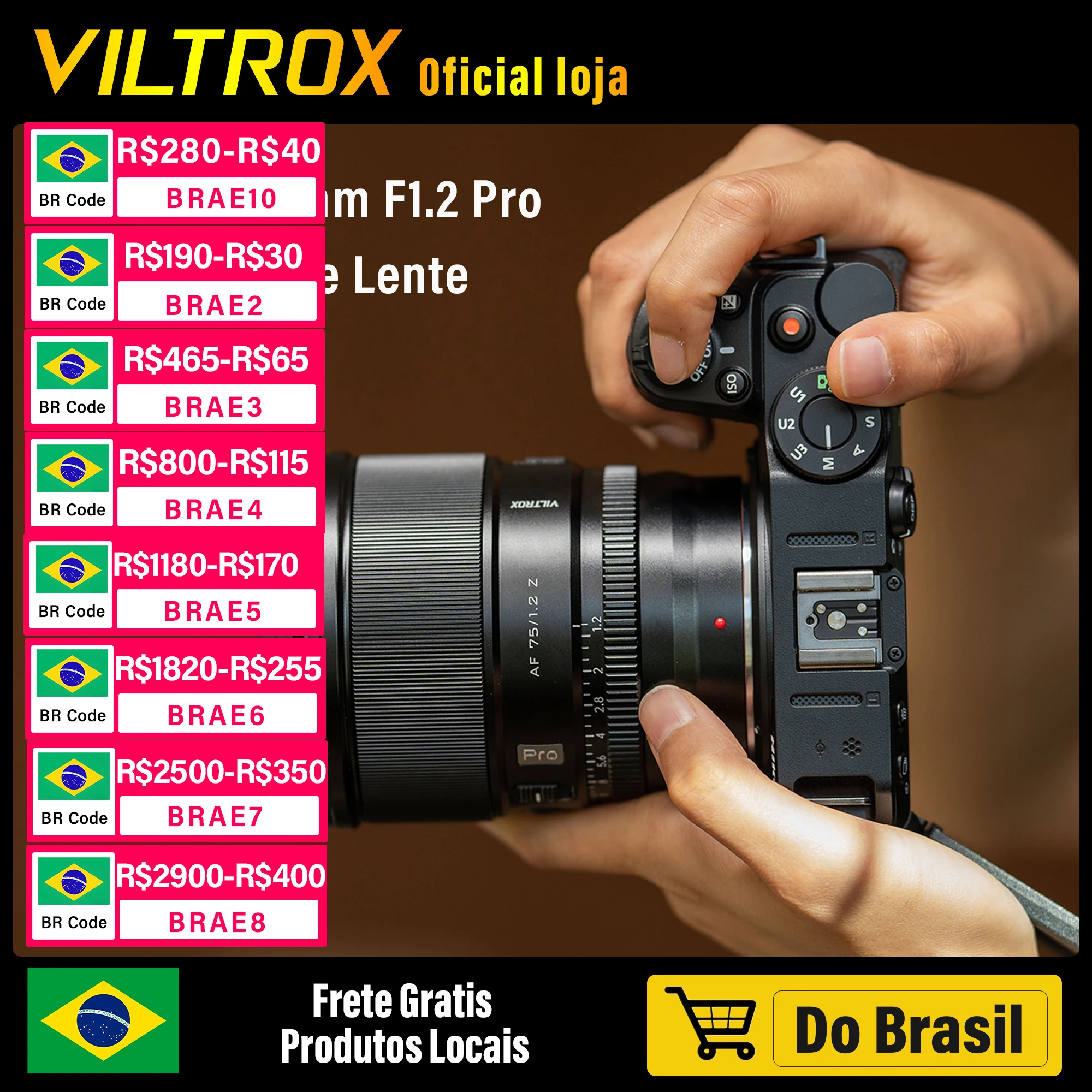 Viltrox 27mm 75mm f1.2 para fuji x 27mm 1.2 sony e lente foco automático grande abertura retrato APS-C para câmera fujifilm A6700 A6400 FX30 ZV-E10 II A6000 A6500 X-T5 X-T50 XS20 X-H2S X-T30II