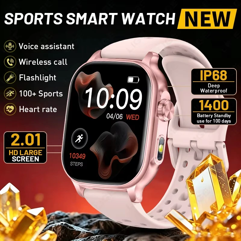 2026 New Amazfit Bip 6 Smart Watch LED Flashlight 2.01