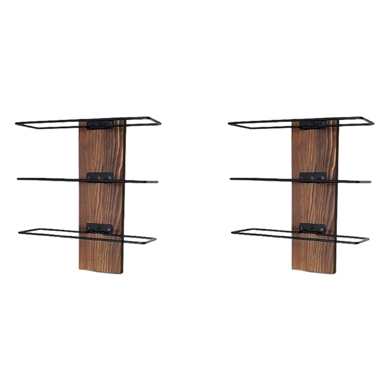 

A98E-2X Stylish Wall Mounted Wine Stand Holder Convenient Wine Holder Versatile Wine Display Shelves For Wine Collectors B