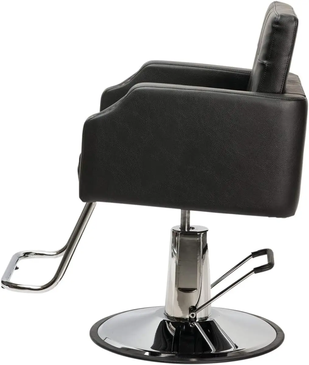 شراء-شعير أسود كرسي التصميم الحديث لصالونات المهنية ، المصممون والحلاقين ، مقعد واسع جدا ، تصميم معقم ، الثقيلة