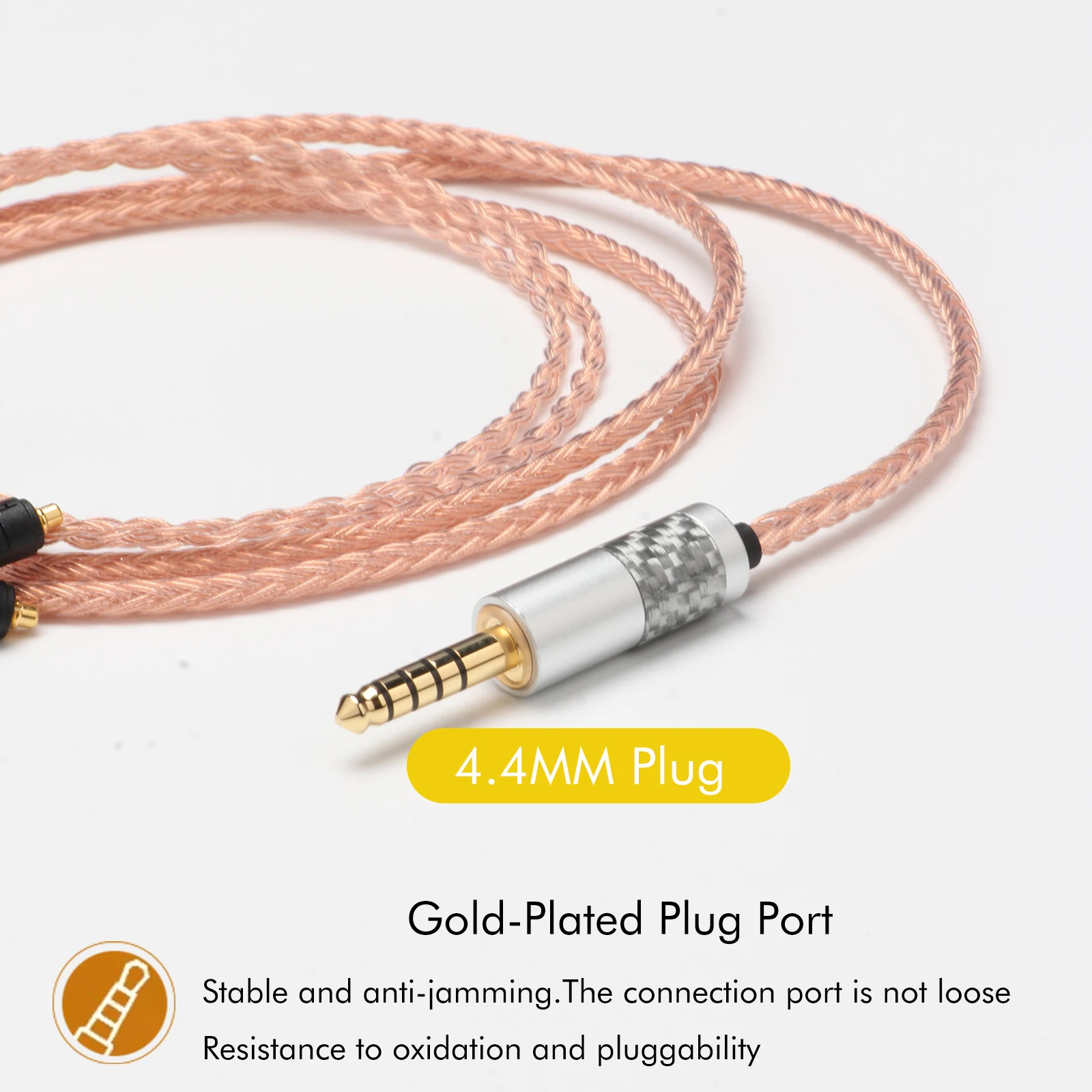 Hifi 4.4mm Balanced 16 Core Silver Plated OCC Earphone Cable For Etymotic ER4 XR SR ER4SR ER4XR ER3SR ER3SE