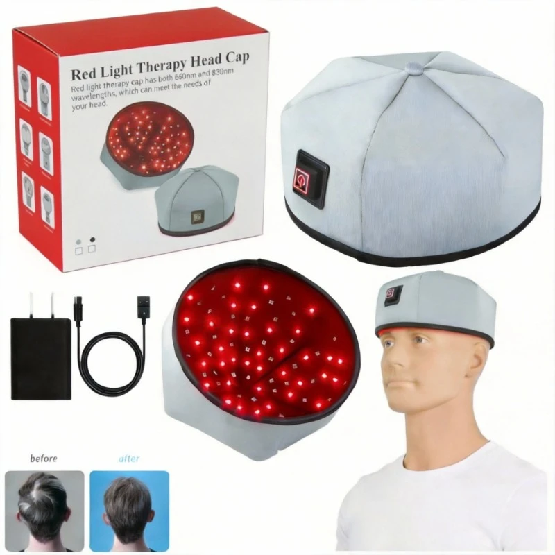 

Hair Growth Helmet Near Infrared Head Relaxation Therapy Scalp Massager Cap for Hair Thinning Treatment Anti-Hair Loss Gadgets