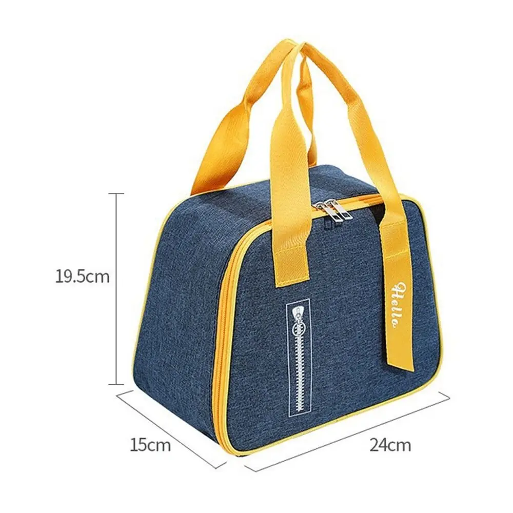 Portable Lunch Bag Women Men Simple Food Warmer Lunch Box Thermal Insulation Bag Children School Food Storage Bag