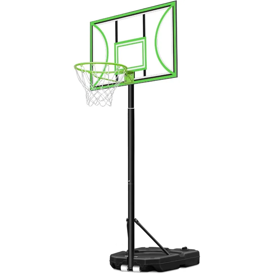 HEROPRO Basketballkorb, verstellbar, 3,310 Fuß, mit 40, bruchsicherer Rückwand, tragbares Basketballtor für Jugendliche, Teenager, Outdoor, Indo