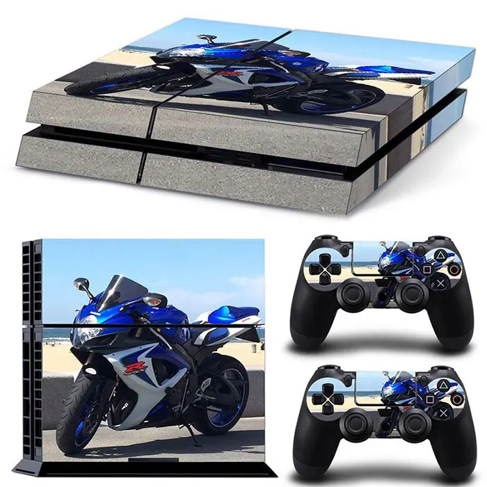 

Console Sticker Wrap Controller Dustproof Vinyl Cover Decal Protective for Case for Shell for PS4 Customizable images