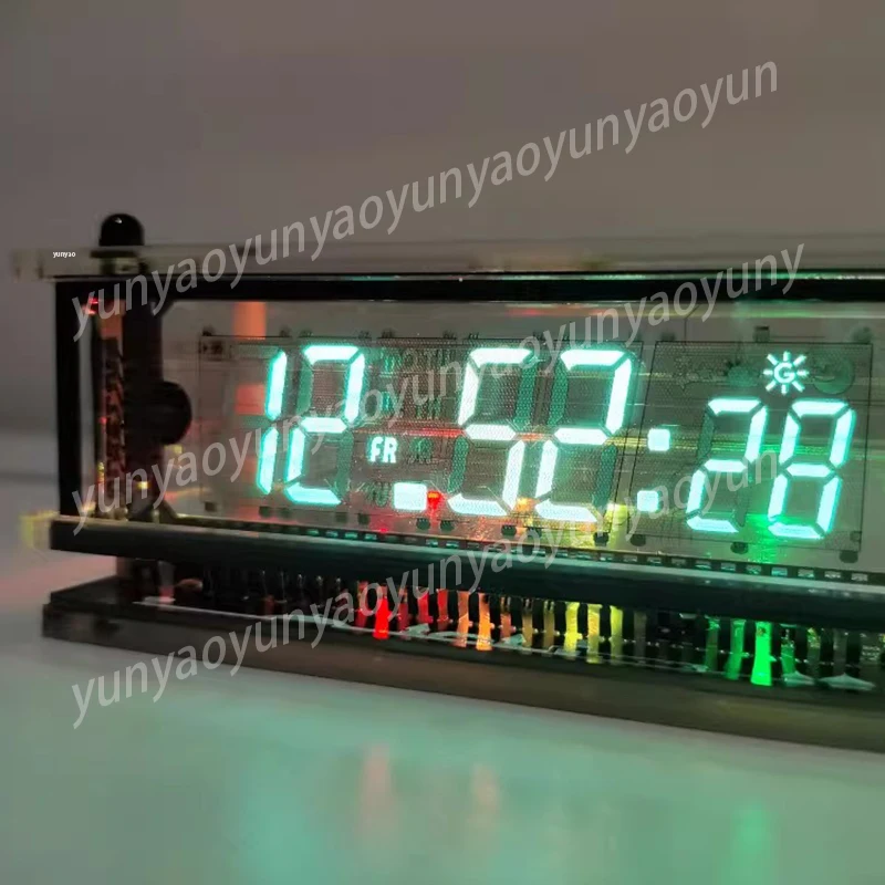 Digital Clock Transparent Screen Clock Multifunctional Fluorescent Table Clocks Home Desktop Decoration Desk Clocks