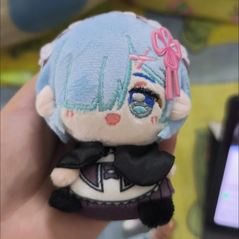 Re:life In A Different World From Zero Rem Sit Posture Q Version Plush Doll Shoulder Bag Hanging Ornaments Friend's Holiday Gift