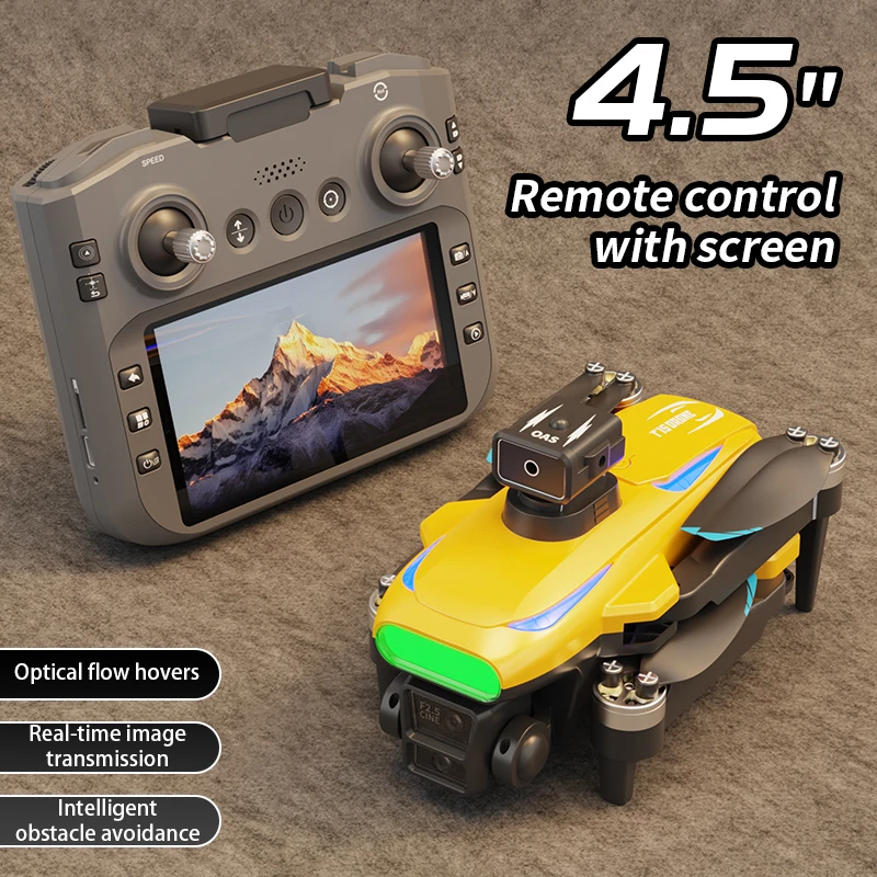 T15 RC Drone 2.4G 4K HD Fotografia Aérea Quadcopter com Câmeras Duplas 120 °   Brinquedo para iniciantes para crianças com drone de controle remoto grande angular