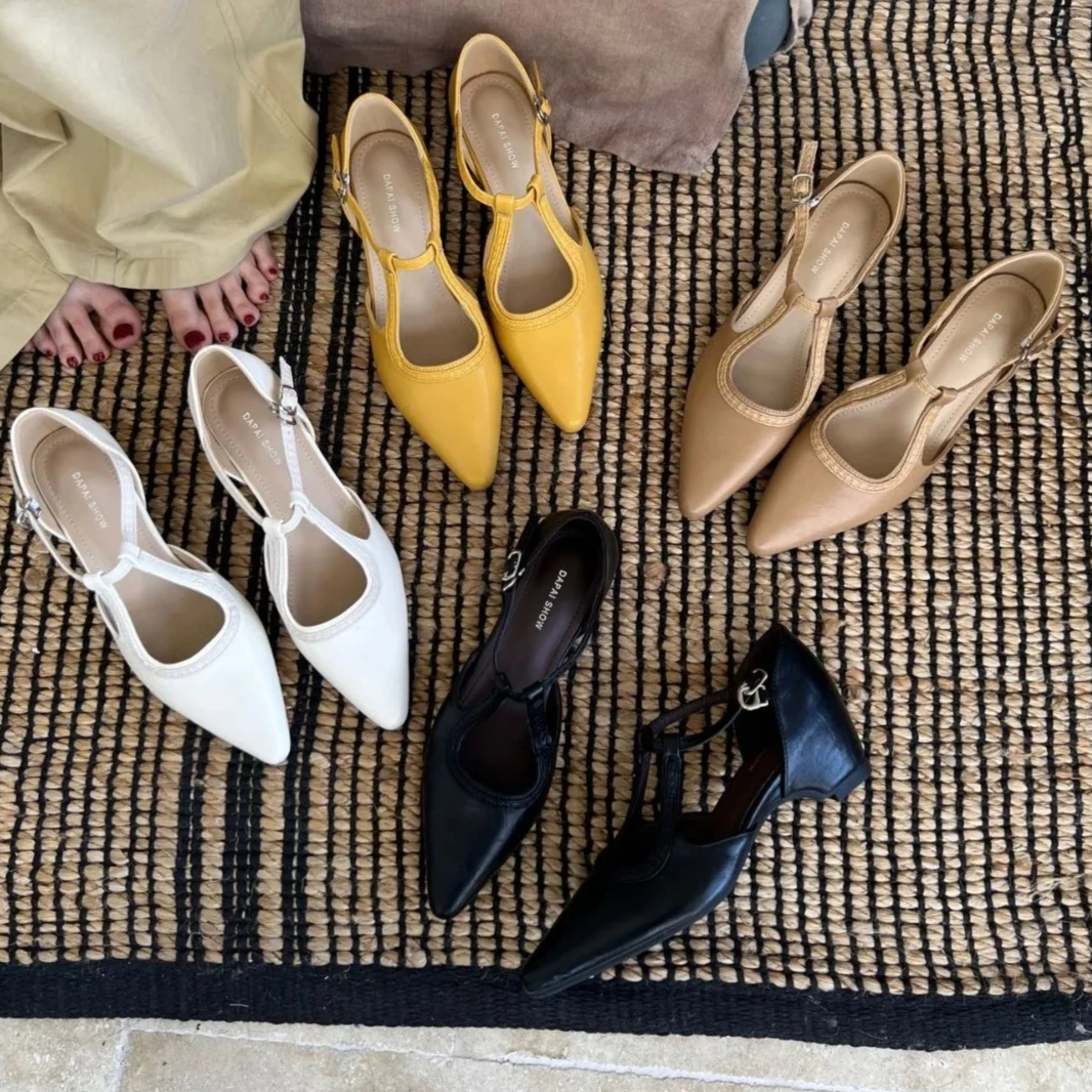 New Women Shoes Leather High Heel Sandals Designer High Heel Shoes Girl Fashion Pumps
