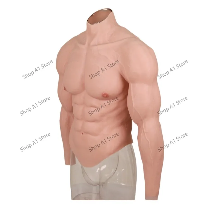 4th Gen European Silicone Fake Muscle Suit, Realistic Macho Muscle Cosplay Costume