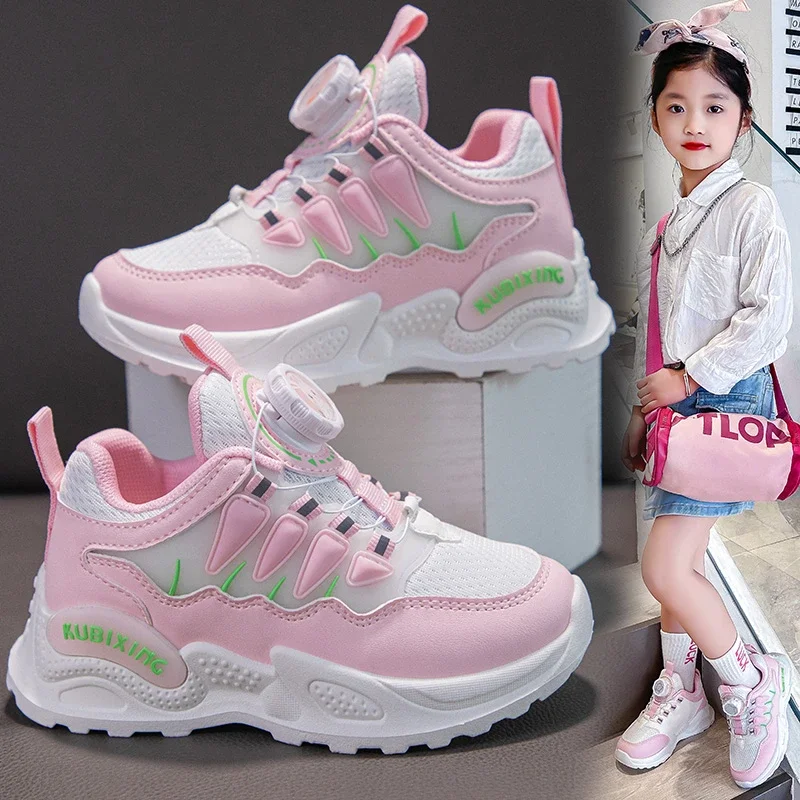 Kids Shoes Autumn Winter Boy Girls Sneakers Flat Children Comfortable Black White Casual Sport Shoes