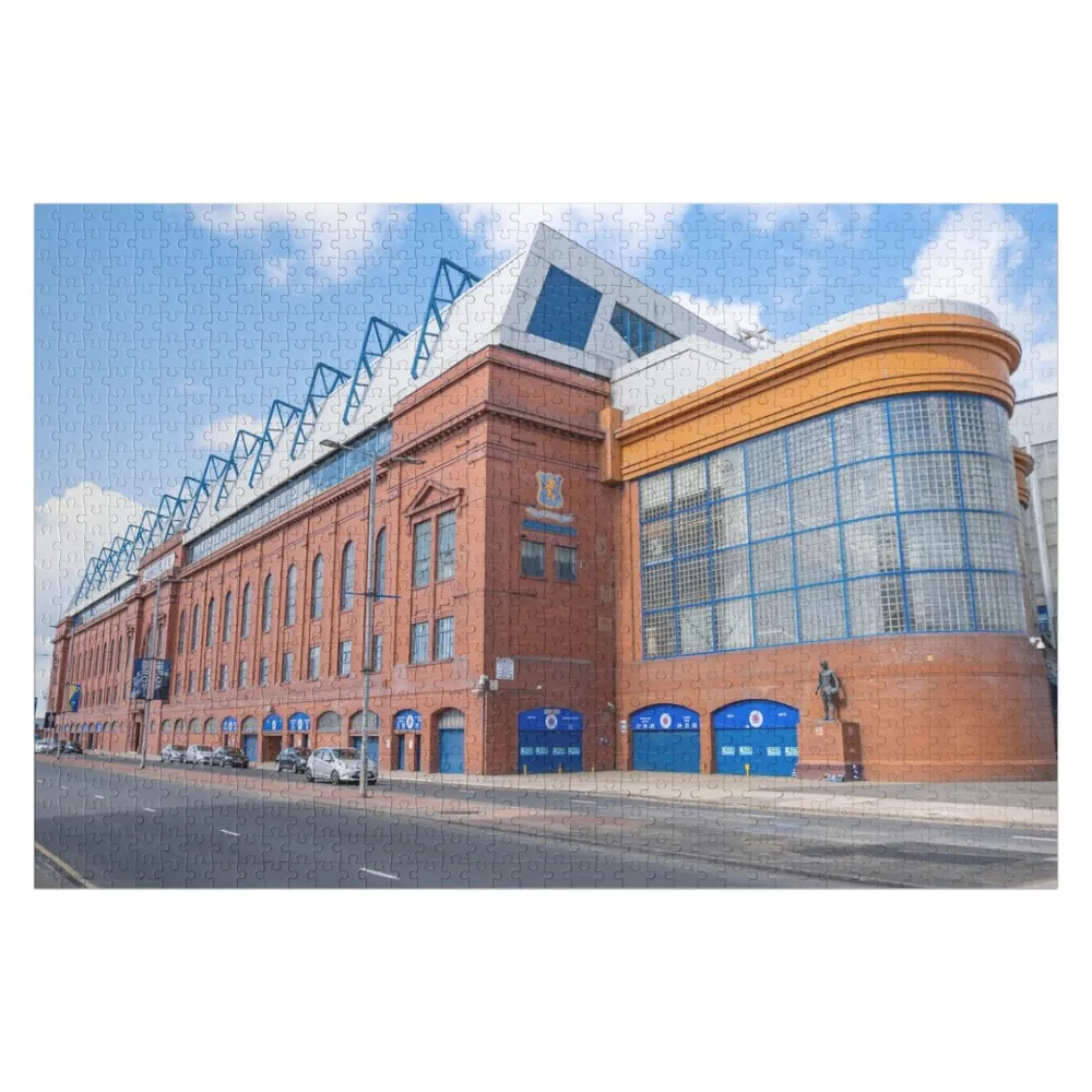 Glasgow Rangers Ibrox Stadium Scotland Jigsaw Puzzle Game Children Baby Wooden Jigsaw Custom Puzzle
