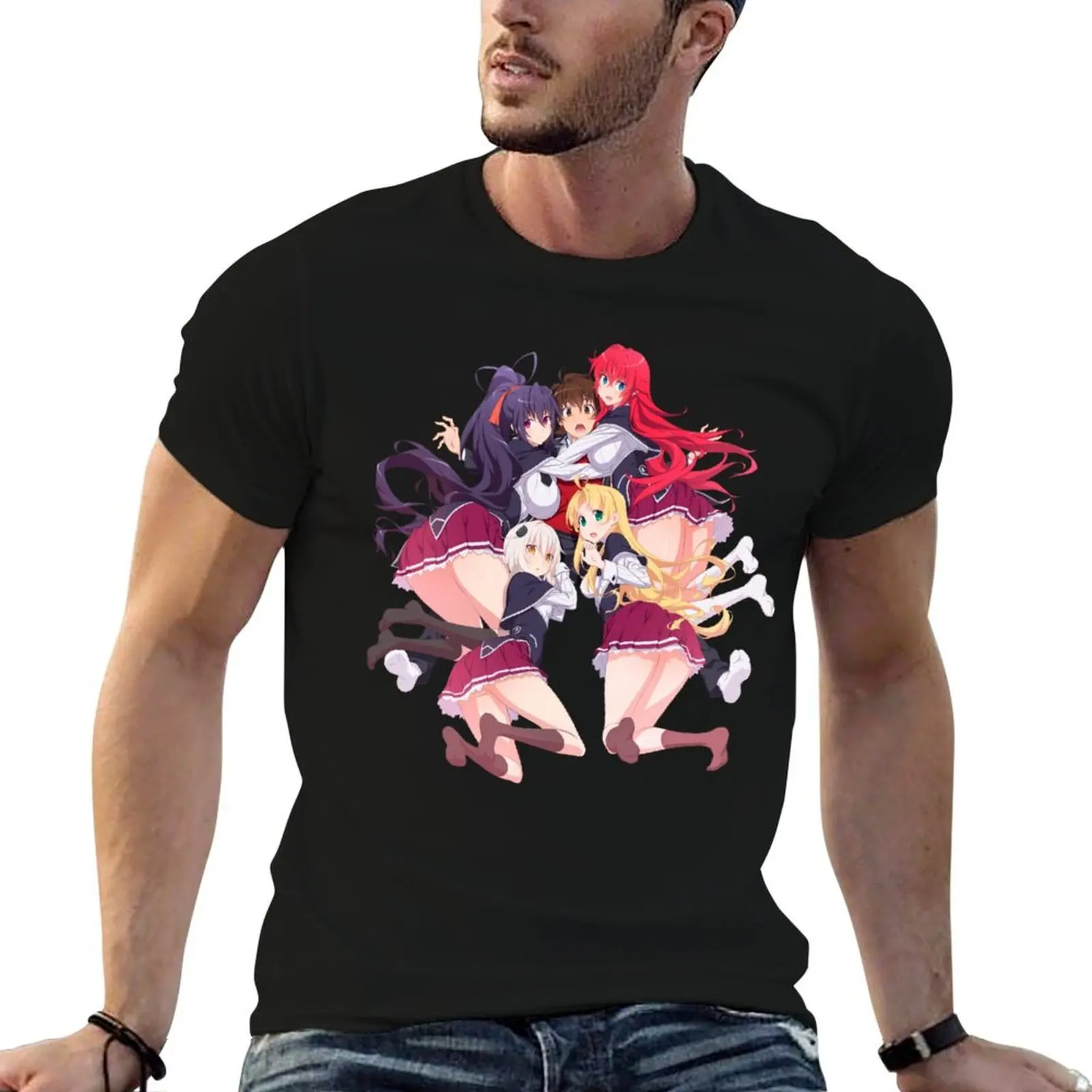 

High School DxD Kawaii Girls T-Shirt t shirt men 100% cotton luxury brand t shirt man luxury man t shirt summer T-shirt