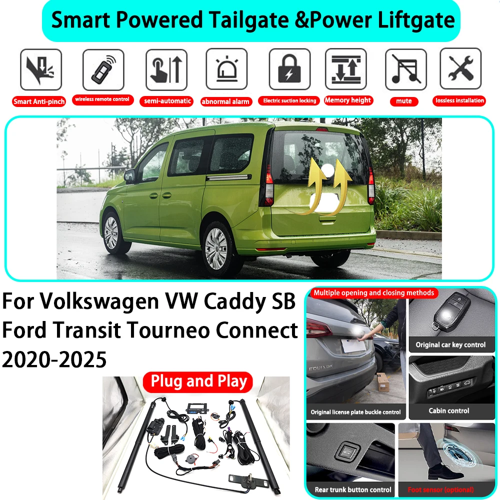 

for Volkswagen VW Caddy SB Ford Transit Tourneo Connect 2020-2025 Automatic Powered Tailgate Electric Power Tailgate Lift Kit