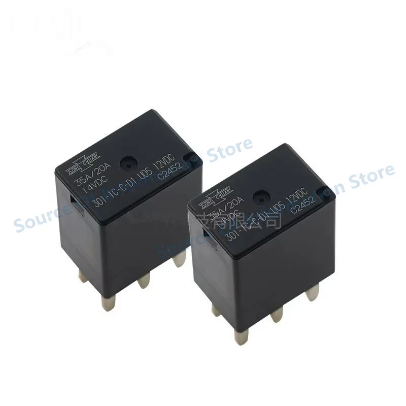5Pcs 301-1C-C-D1 U05 12VDC  Automotive Relay 5Pin 35A/20A 100% New