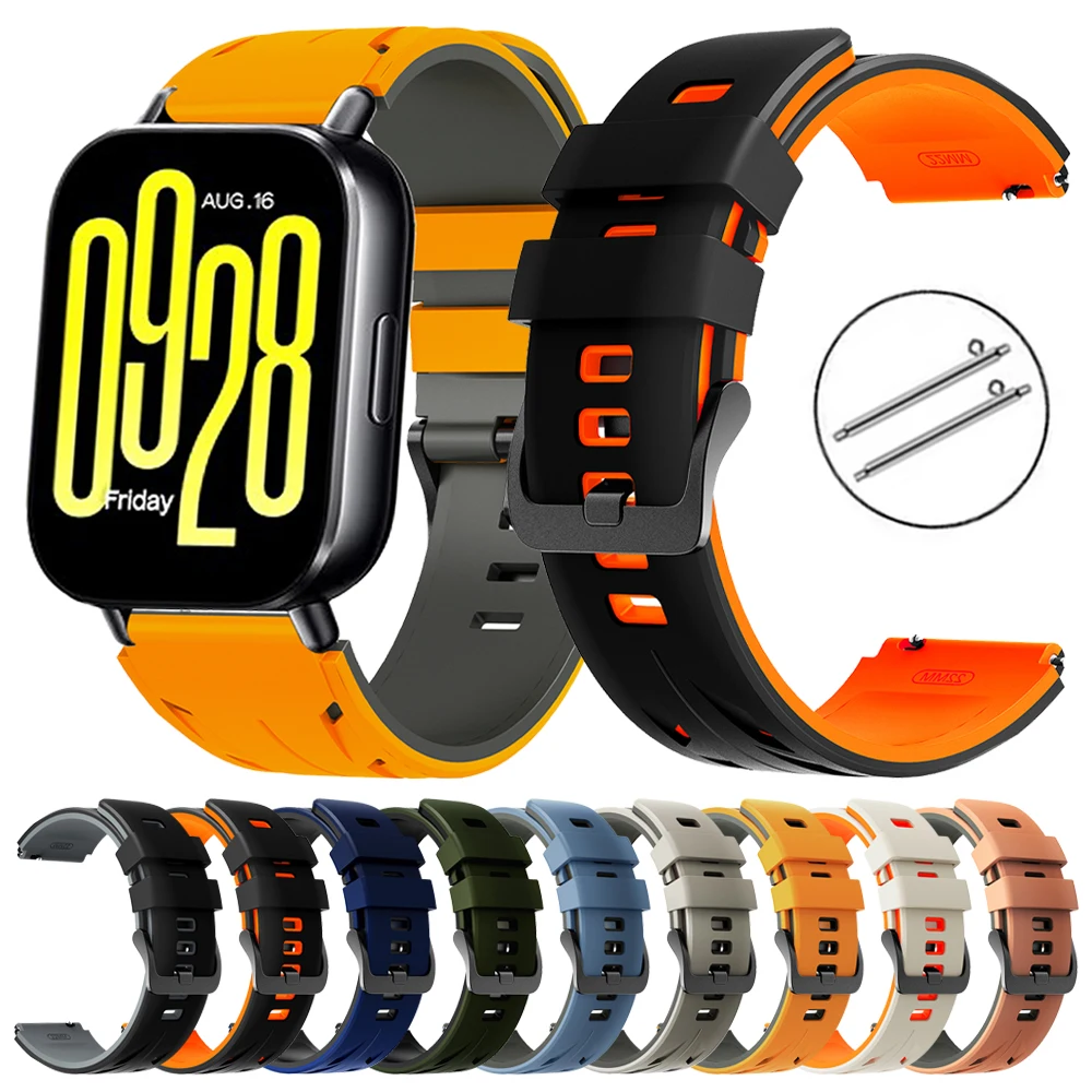 22mm Silikon-Smartwatch-Armband für REDMI Watch 5 Lite Ersatz-Softband für Redmi Watch 5 Active Sport-Armband Correa
