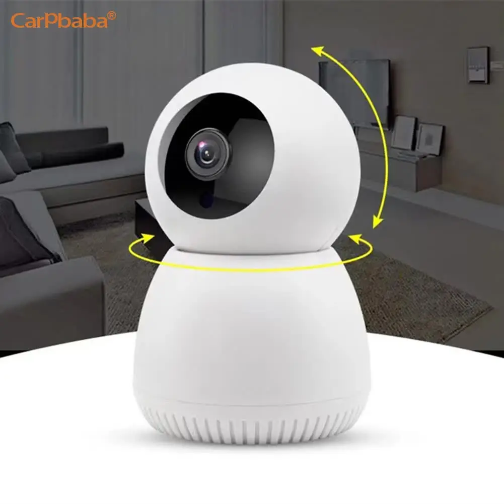 Snowman Surveillance 360° Rotating Wifi IP Camera with Two-way Audio Night Vision Motion Detection