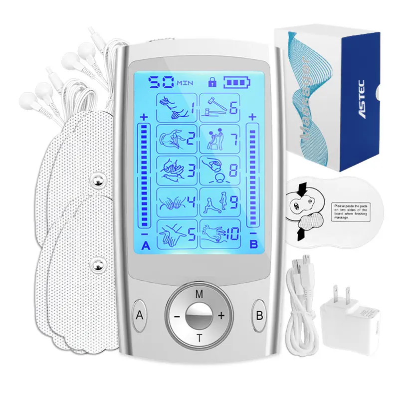 10-Mode Electric EMS Physiotherapy apparatus Tens Muscle Stimulator Acupuncture Body Massage Digital Therapy Fast Dropship