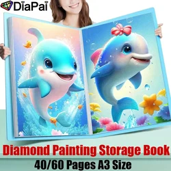 DIAPAI 40/60 Page Diamond Painting Storage Book A3 Size Artificial, Perfect for Organizing Displaying Your Art Masterpieces Gift